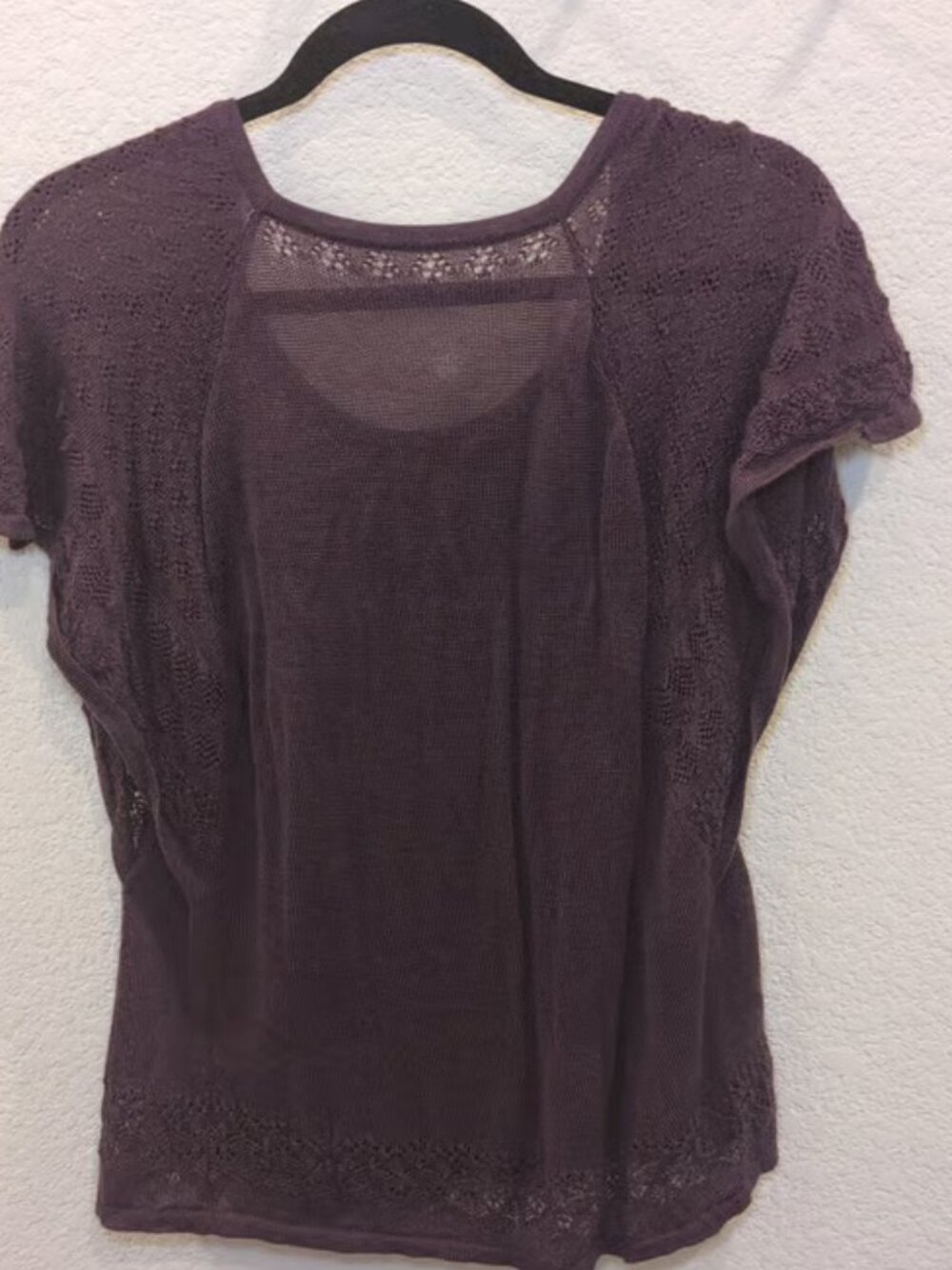 Women's Purple Cashmere Sweater Medium
